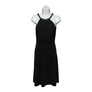 Donna Ricco Halter Neck Black Cocktail Dress Women’s Size 4